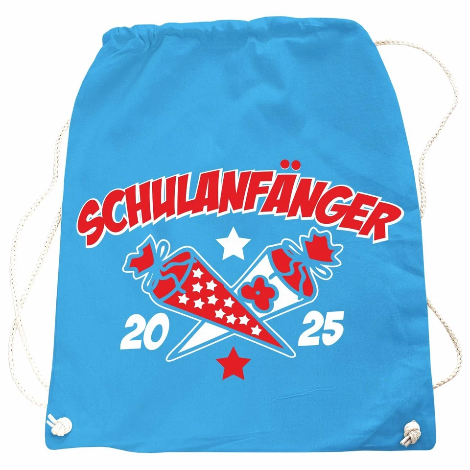 Rucksack Tasche Turnbeutel SCHULANFÄNGER Schuleinführung 2025 Geschenke KITA fun - Bild 1 von 1