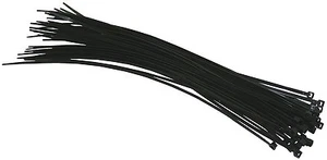 80 x Black Cable Ties (40 x 3.6 by 300m and 40 x 4.8 by 380mm) Tie Wraps Zip Tie - Foto 1 di 2