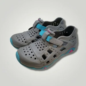 Merrell Kids Hydro Canyon Sandal Sneaker Grey Turquoise Size 13M - Picture 1 of 8