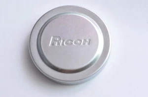 Ricoh Vintage 43mm Push On Front Lens Cap Chrome Silver Metal - Picture 1 of 1