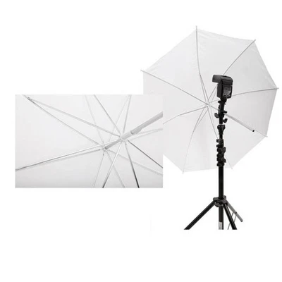 33in / 83cm Studio Flash Translucent White Soft Umbrella - Image 1 of 4