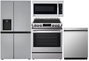 NIB LG Full SS Kitchen Package: Refrigerator, Dishwasher, Range + Microwave - Picture 1 of 1