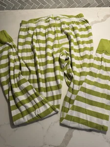 Hanna Andersson X Grinch Pajama Pants Womens Sz M Green Striped Holiday Novelty - Picture 1 of 3