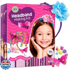 Headband Making Kit for Girls - Arts and Crafts Gift - Make Your Own Fashion - Picture 1 of 5