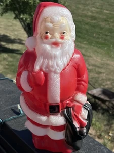 Vintage 1968 Empire Weihnachtsmann Blasform 13" Kunststoff Tischplatte Made in USA - Bild 1 von 8