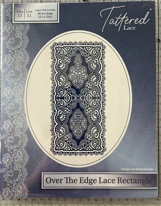 Tattered Lace Metal Die Set ~ Over the Edge Lace Rectangle ~ TL0235 ~ Large Dies - Picture 1 of 8