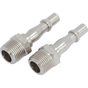 Neilsen Air Line Fittings Hose Compressor Tool Connector 3/8" BSP Male 2pc - Picture 1 of 1