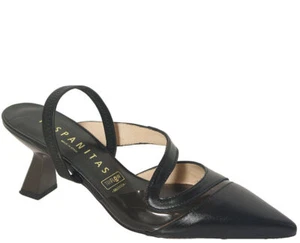 Hispanitas NOVA tacones hlingbacks soho negro vinilo humo HV243397 - Imagen 1 de 8