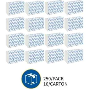 Genuine Joe GJO21100 Multifold Towels, 250 Sheets per Pack, 16 Pack