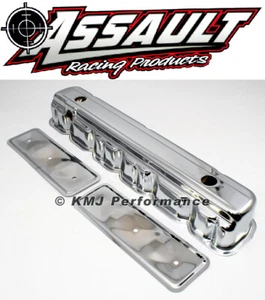 62-74 Chevy Straight 6 Cylinder Chrome Valve Cover w/ Side Plate 194 230 250 292 - Picture 1 of 1