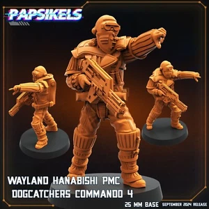 Wayland Hanabishi PMC Dogcatcher Commando 4 Papsikels Miniature AvP Aliens - Picture 1 of 1