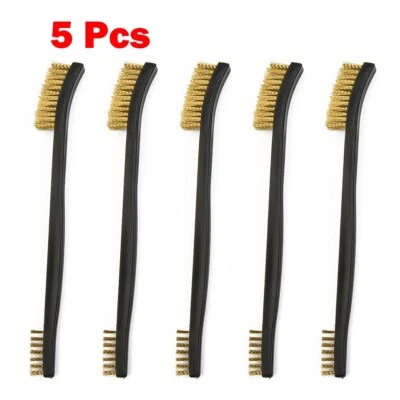 5 Pcs Wire Brushes For Light Metal, Spark Plugs Cleaning And Light Scrubbing - Image 1 of 4