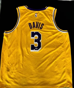 Anthony Davis Signed Los Angeles Lakers Gold Swingman Nike Jersey UDA - Picture 1 of 4