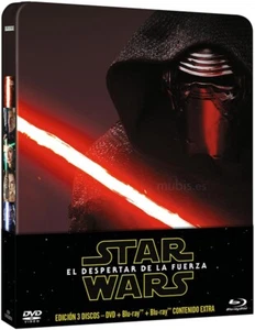 Star Wars: El Despertar de la Fuerza Edición Metálica Blu-ray REGION LIBRE.A-BC - Imagen 1 de 5