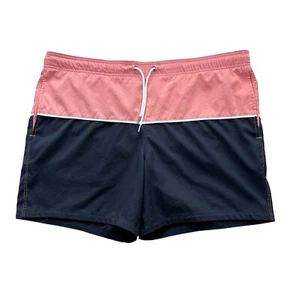 Herren Abercrombie and Fitch Koralle und Blau Badehose Shorts Gr. Medium - Bild 1 von 6