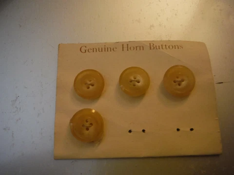 Vintage / Antique genuine horn buttons Cover
