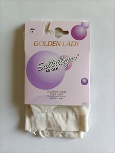 CALZE GOLDEN LADY SALTALLEGRO TRENDY BIANCO LANA TAGLIA 4-6 anni 40 denari - Foto 1 di 2