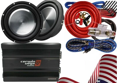 2x Subwoofer Clarion WF3030D 2000W + Amplificador Cerwin-Vega CVP2000.1D + Kit Amplificador  Foto 1 de 4