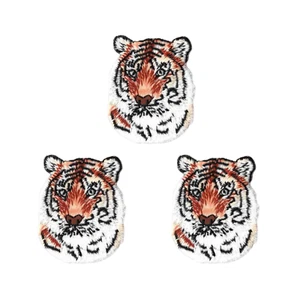 Tiger Head (3 Pack) Iron On Patch - Picture 1 of 4