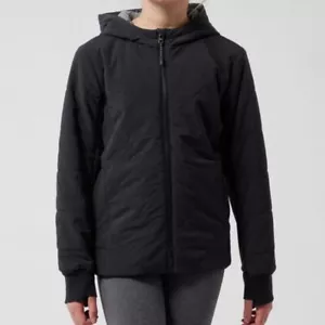 Athleta Girl black Jump to It Jacket size 8 - 10 - Picture 1 of 7