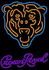 10" Vivid Chicago Bears Crown Royal Neon Sign Light Lamp Beer Bar Wall Decor