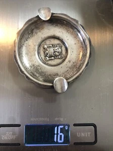 Sterling silver Vintage Peru coin/ ashtray. 3" 16 Grams - Picture 1 of 7