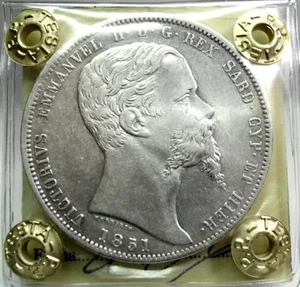 SARDEGNA (Vittorio Emanuele II) da 5 Lire-1851 Genova - Bild 1 von 7
