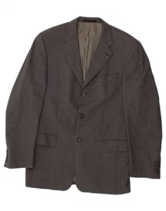 CARL GROSS Mens 3 Button Blazer Jacket UK 40 Large Grey Lambswool CL54 - Picture 1 of 3