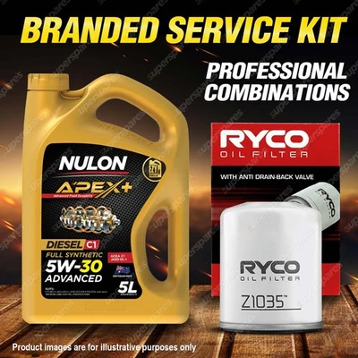 Ryco Oil Filter 5L APX5W30C1 Engine Oil Service Kit for Mazda CX-5 KF KE 2.2L TD - image 1 of 2