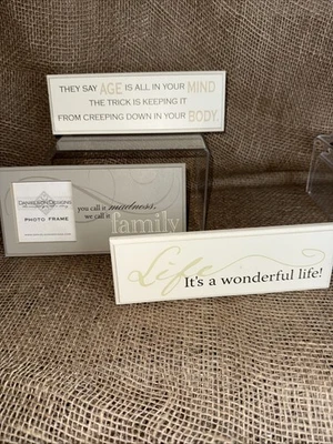 Lote de 3 Placas Danielson Designs Smalk Talk Marco de Fotos A2 Foto 1 de 4