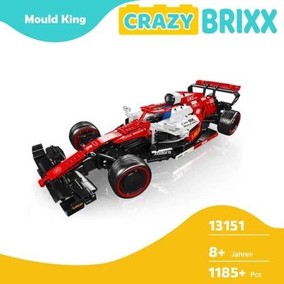 Mould King 13151 A.R. F1 Racing Auto Rennwagen ferngesteuert RC Klemmbausteine