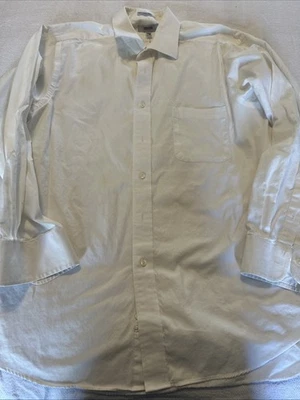 Men’s IZOD LONG SLEEVE WHITE DRESS SHIRT Sz 17 34/35 - Image 1 of 4