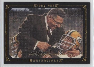 2008 Upper Deck Masterpieces Black Framed Vince Lombardi #86 HOF - Image 1 of 2