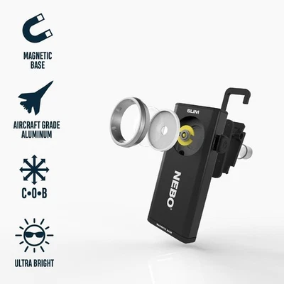 Nebo Slim+ 700 Lumens Pocket Light With Laser Pointer & Power Bank - Image 1 of 3