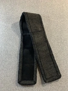 Lands' End Women's Faux Shearling Scarf Black Warm Winter Soft Plush NWOT - Picture 1 of 3