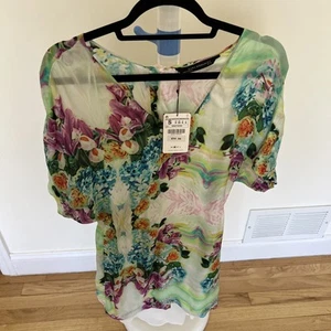 NWT Zara floral Summer dress Small - Picture 1 of 6