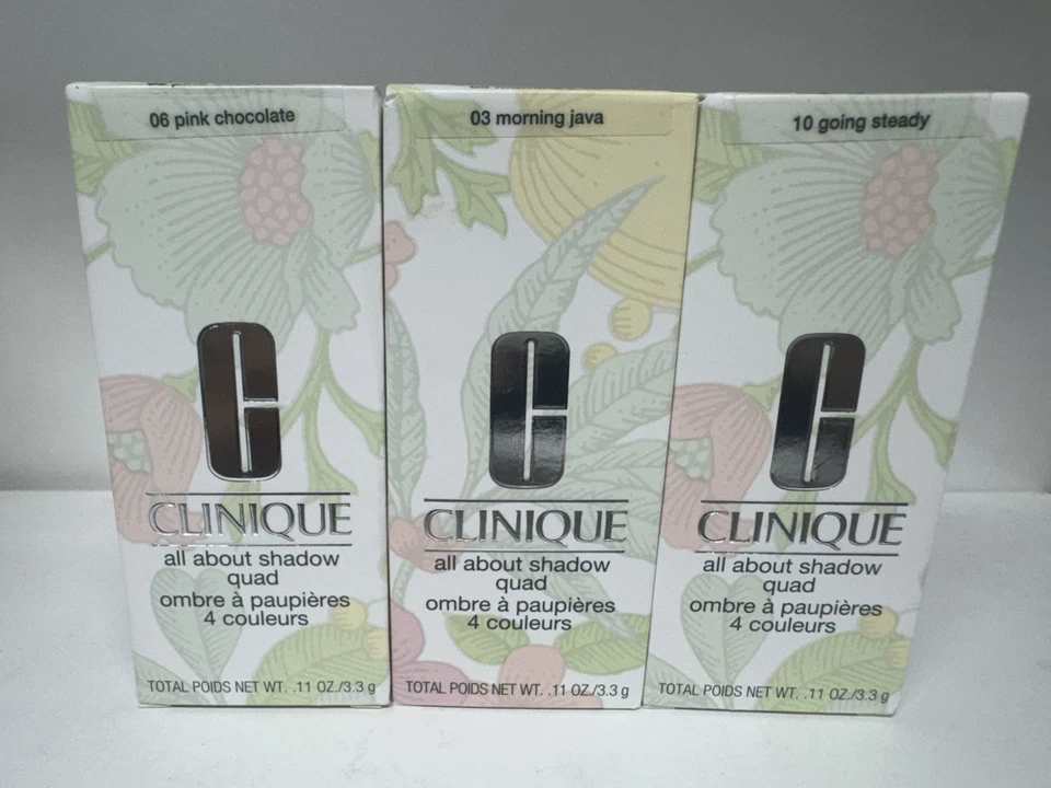 Paleta de sombras de ojos Clinique All About Shadow Quad 0,16 oz/4,8 g tamaño completo nueva en caja Foto 1 de 1