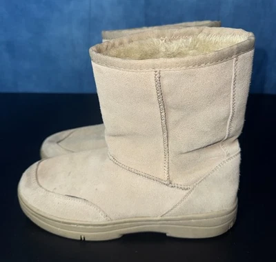 Botas para mujer Route 66 de cuero tostado imitación piel interior media pantorrilla talla 8 Foto 1 de 4