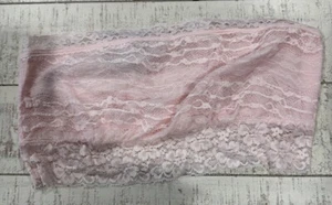 Nwt Free People Seamless Lace Bandeau Bra Bralette Soft Pink Large FP1 - Picture 1 of 4