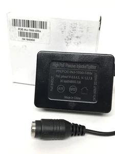 Inyector/divisor pasivo negro Tycon Systems High POE-INJ-1000-DINx Gigabit POE - Imagen 1 de 2