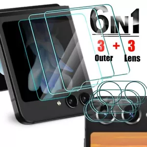 For Samsung Galaxy Z Flip 7 6 5 Screen and lens Tempered Glass Screen Protector - Bild 1 von 12