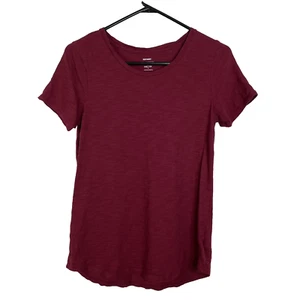 Camiseta Old Azul Marino Roja Manga Corta Everywhere Talla XS Cuello Redondo Informal - Imagen 1 de 6