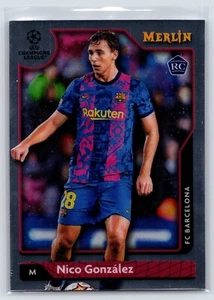 Merlín 2021 cromo UEFA Nico González novato #80 FC Barcelona - Imagen 1 de 2