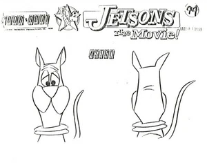 Supersónicos: ¡La película! 1989 copia de estudio de producción Astro Jetson página de hoja de modelo - Imagen 1 de 4