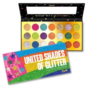 Rude Cosmetics United Shades Of Glitter Eyeshadow Palette (21 Colours) - Picture 1 of 5