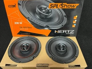 Hertz SPL SHOW SX 165 NEO 6.5" 2-Way Car Audio Speaker Pair Fits Harley Bagger