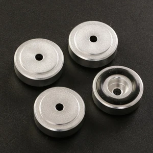 4x Speaker 30mm Chassis Feet CD Amp Stand Base Aluminum Isolator - Picture 1 of 2