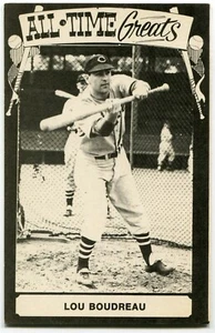 1973-80 TCMA Cartolina Grandi di tutti i tempi - Lou Boudreau Cleveland Indians - Foto 1 di 2