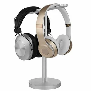 Geekria Aluminum Alloy Dual Headphones Stand for Bose QC45, QC35 (Silver) - Picture 1 of 6