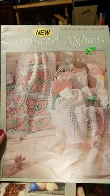Leisure Arts  Sweetheart Afghans To Crochet Leaflet 2454 - Image 1 of 4